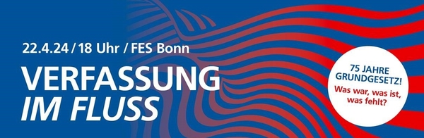 75 Jahre Grundgesetz Veranstaltungsbanner der FES