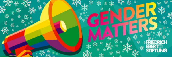 Gender Matters Schriftzug im Schnee