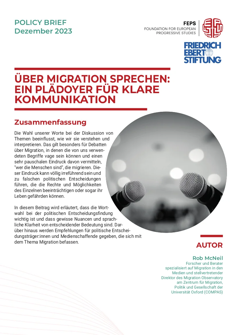 Link zum Policy Brief: Über Migration sprechen: Ein Plädoyer für klare Kommunikation