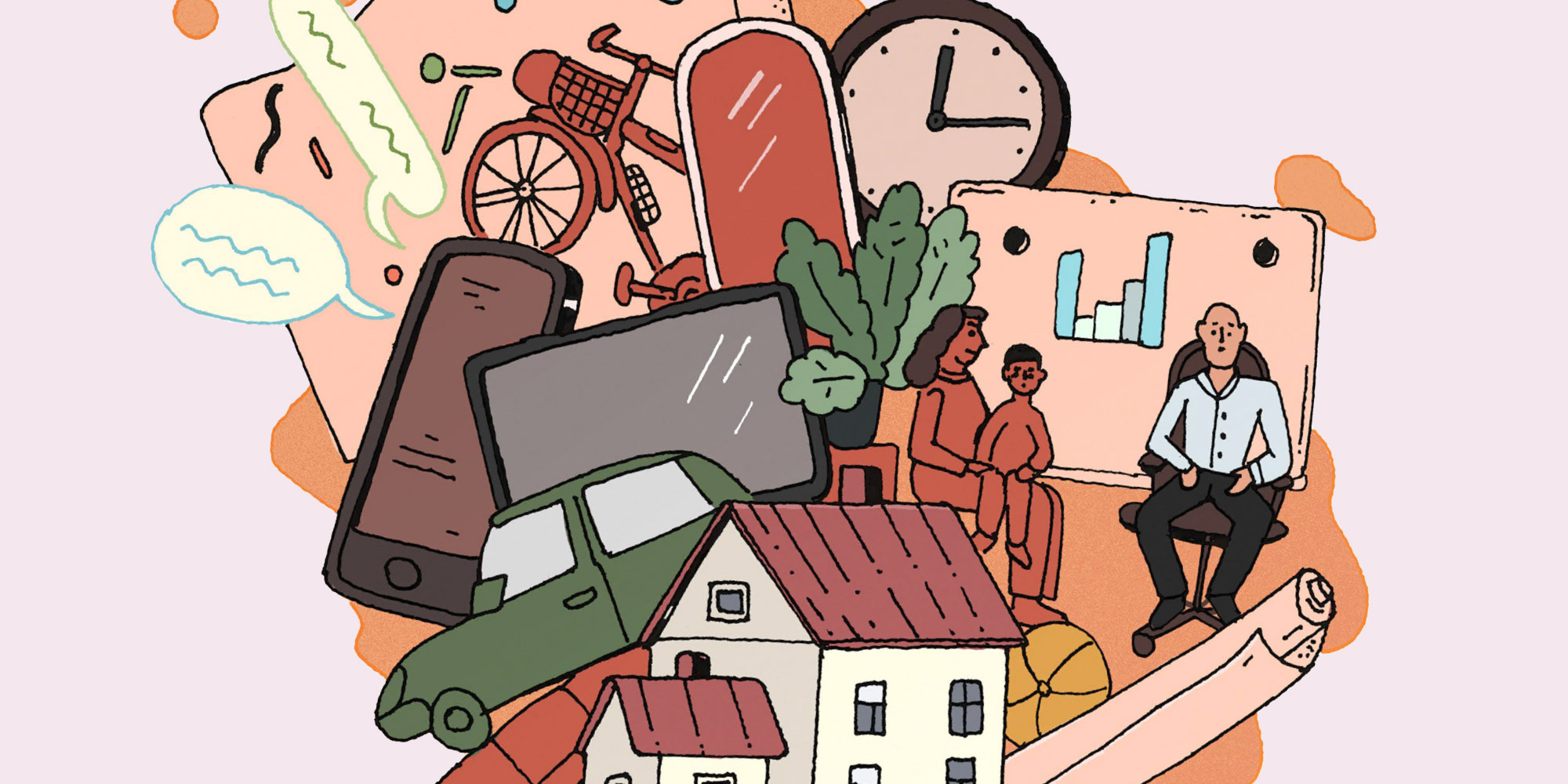 Illustration zum Thema Zeitpolitik