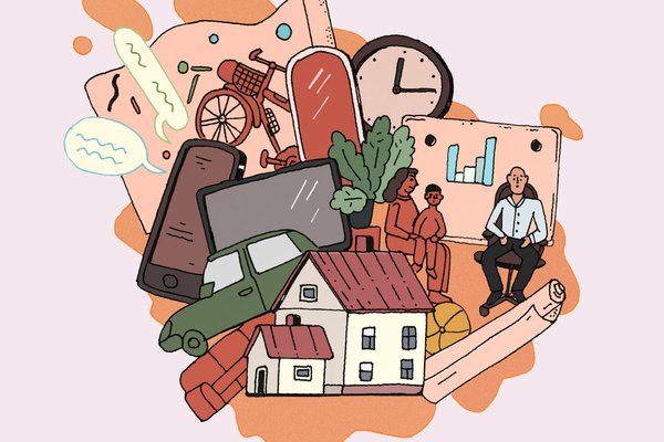 Illustration zum Thema Zeitpolitik