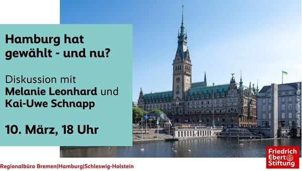 Titelbild zur Wahlanalyse Hamburg, abgebildet Hamburger Rathaus
