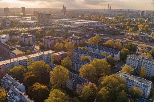 Stegerwaldsieldung von oben.