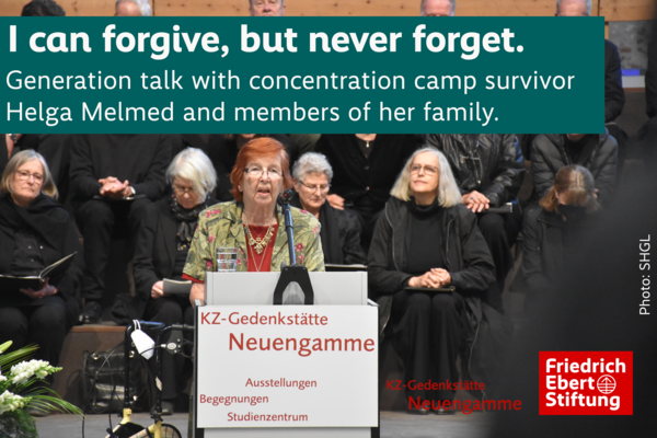 Abgebildet Zeitzeugin Helga Melmed 