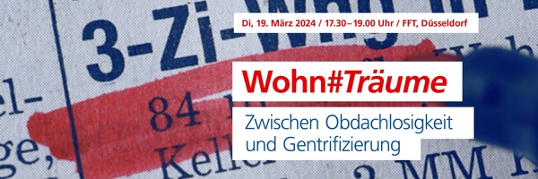 Ein roter Stift unterstreicht eine Immobilienanzeige einer 3-Zimmer-Wohnung in einer Tageszeitung