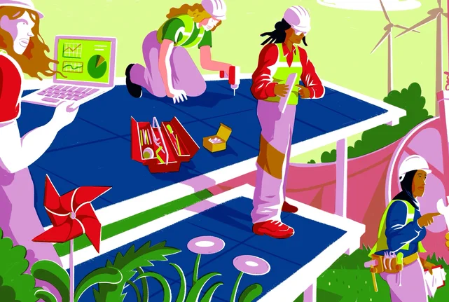 Illustration Projekt feminsitische Energiewende 