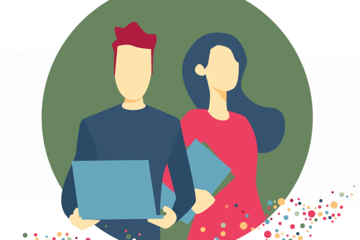 Das Bild zeigt einen jungen Mann und eine junge Frau