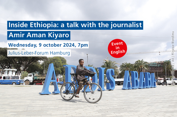 Bild mit dem Namen der Hauptstadt Äthiopiens in Großbuchstaben ADDIS ABABA