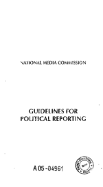Guidelines for political reporting