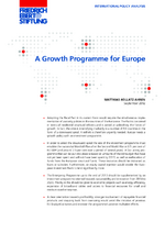 A growth programme for Europe