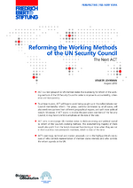 Reforming the working methods of the UN Security Council