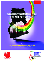Contemporary constitutional issues in our multiparty democracy