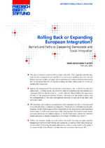 Rolling back or expanding European integration?