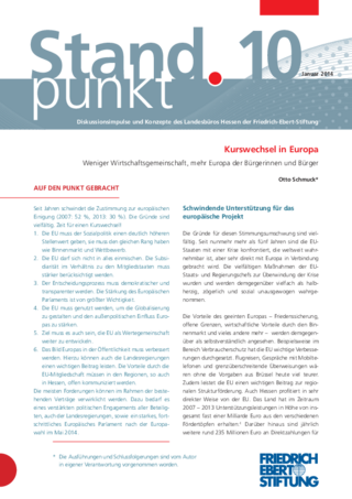 Kurswechsel in Europa