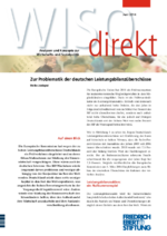 Zur Problematik der deutschen Leistungsbilanzüberschüsse