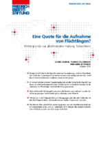 Eine Quote für die Aufnahme von Flüchtlingen?