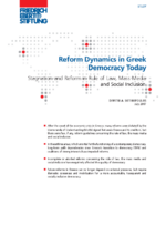Reform dynamics in Greek democracy today