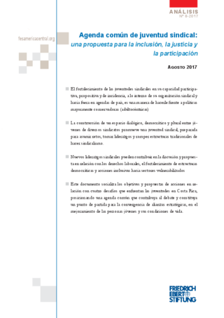 Agenda común de juventud sindical