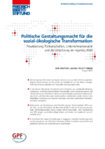 Politische Gestaltungsmacht für die sozial-ökologische Transformation