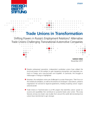 Trade unions in transformation