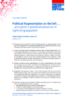 Political fragmentation on the left ... alongside a global renaissance of right-wing populism