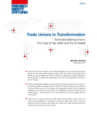 Trade unions in transformation