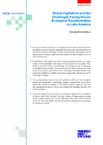 Global capitalism and the challenges facing social-ecological transformation in Latin America