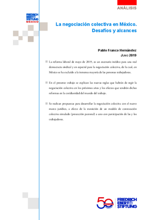 La negociación colectiva en México