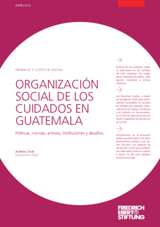 Organización social de los cuidados en Guatemala