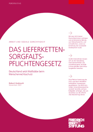 Das Lieferkettensorgfaltspflichtengesetz