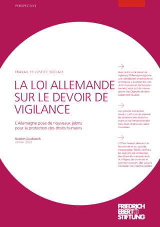 La loi allemande sur le devoir de vigilance