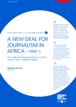 A new deal for journalism in Africa - Part 1