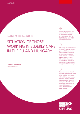 Situation of those working in elderly care in the EU and Hungary