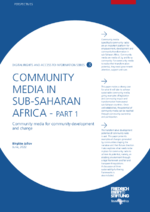 Community media in Sub-Saharan Africa - Part 1