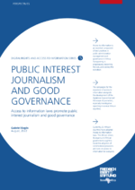Public interest journalism and good governance