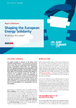 Shaping the European energy solidarity