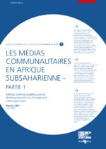 Les médias communautaires en Afrique Subsaharienne - partie 1