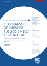O jornalismo de interesse público e a boa governação