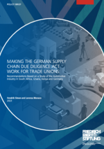 Making the German supply chain due diligence act work for trade unions