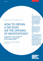 How to obtain a decision on the opening of negotiations?