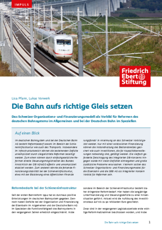 Die Bahn aufs richtige Gleis setzen