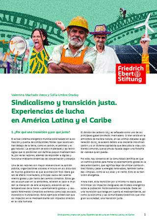 Sindicalismo y transición justa