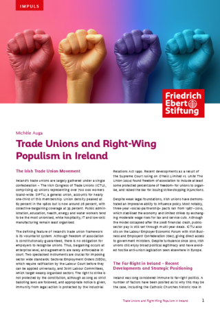 Trade unions and right-wing populism in Ireland