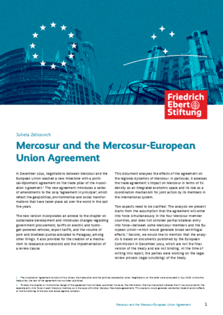 Mercosur and the Mercosur-European union agreement