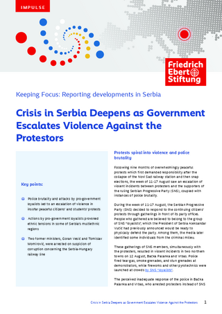 Crisis in Serbia deepens as government escalates violence against the protestors