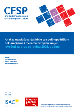 Analiza usaglašavanja Srbije sa spoljnopolitičkim deklaracijama i merama Evropske unije