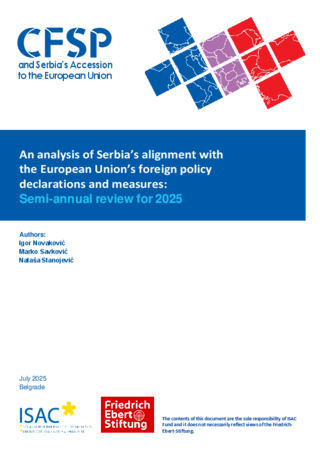 An analysis of Serbiaʿs alignment with the European Unionʿs foreign policy declarations and measures