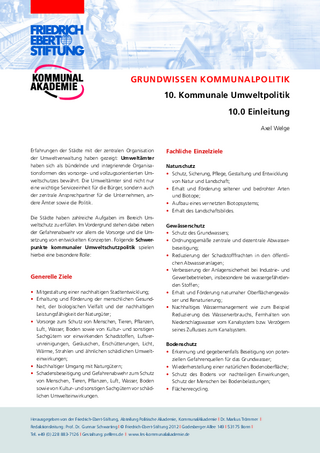 Kommunale Umweltpolitik